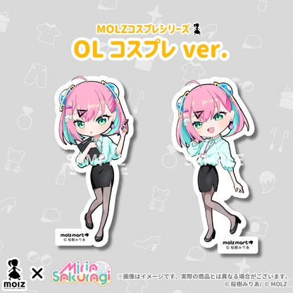 \\桜樹みりあ期間限定コラボ//　次世代アバターブランドMOLZステッカー10連くじ